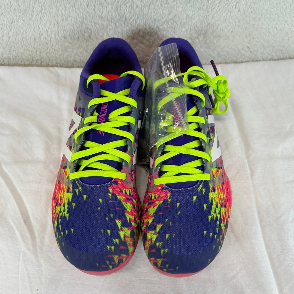 New Balance MD500 P5 Womens 8 Purple Pink Yellow Track Field Racing Spikes NEW - Picture 3 of 16